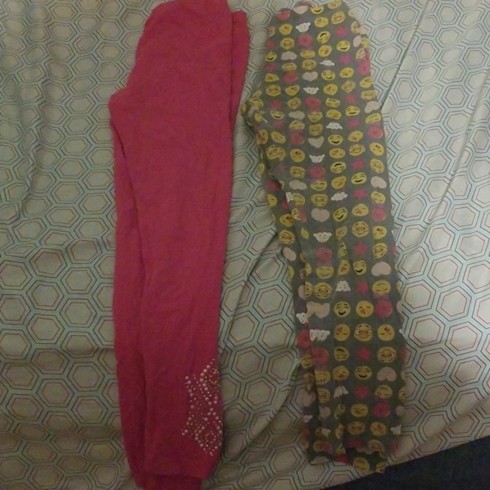 2 pairs of girls leggings